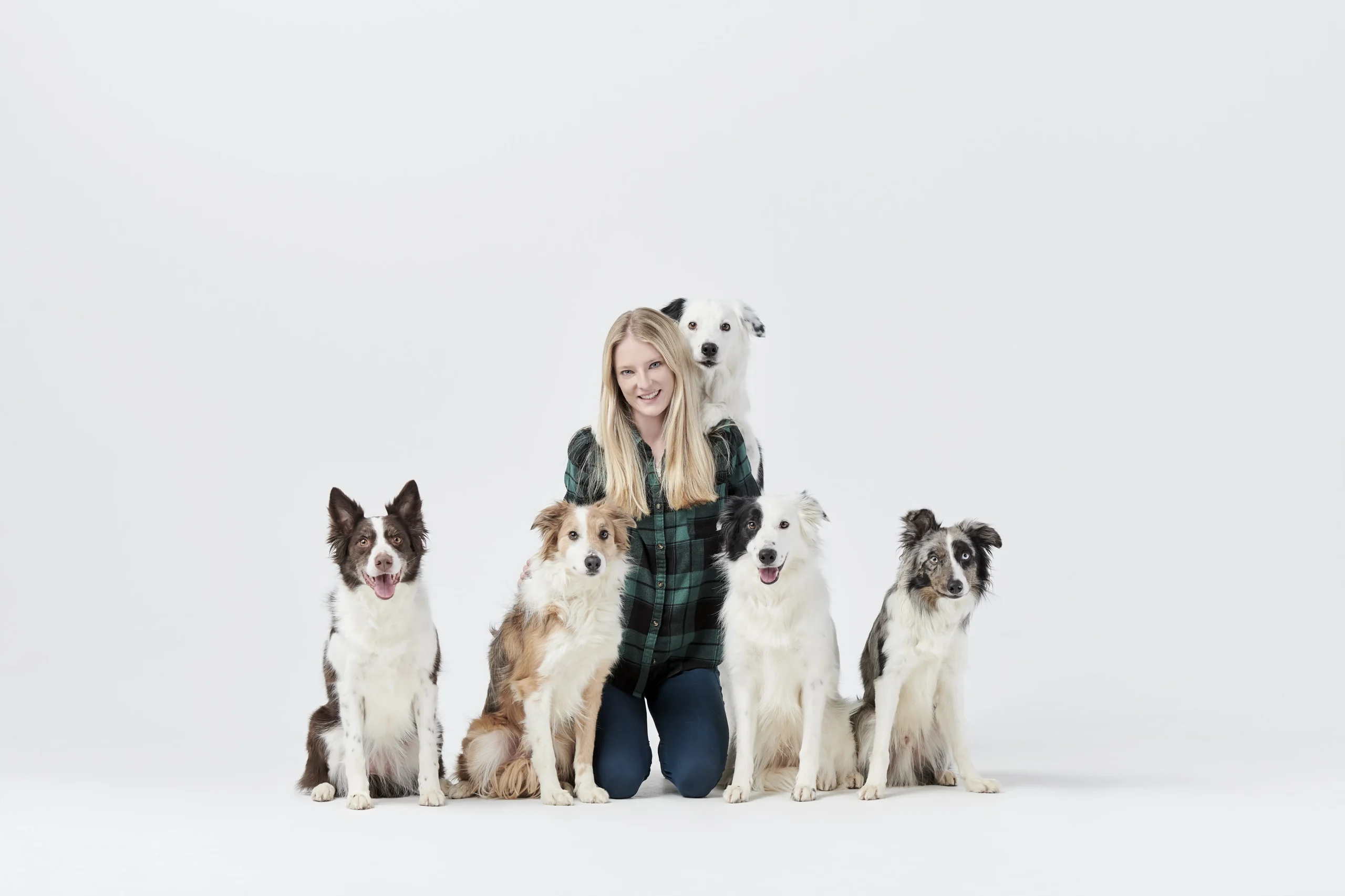 Sara Carson and her dogs