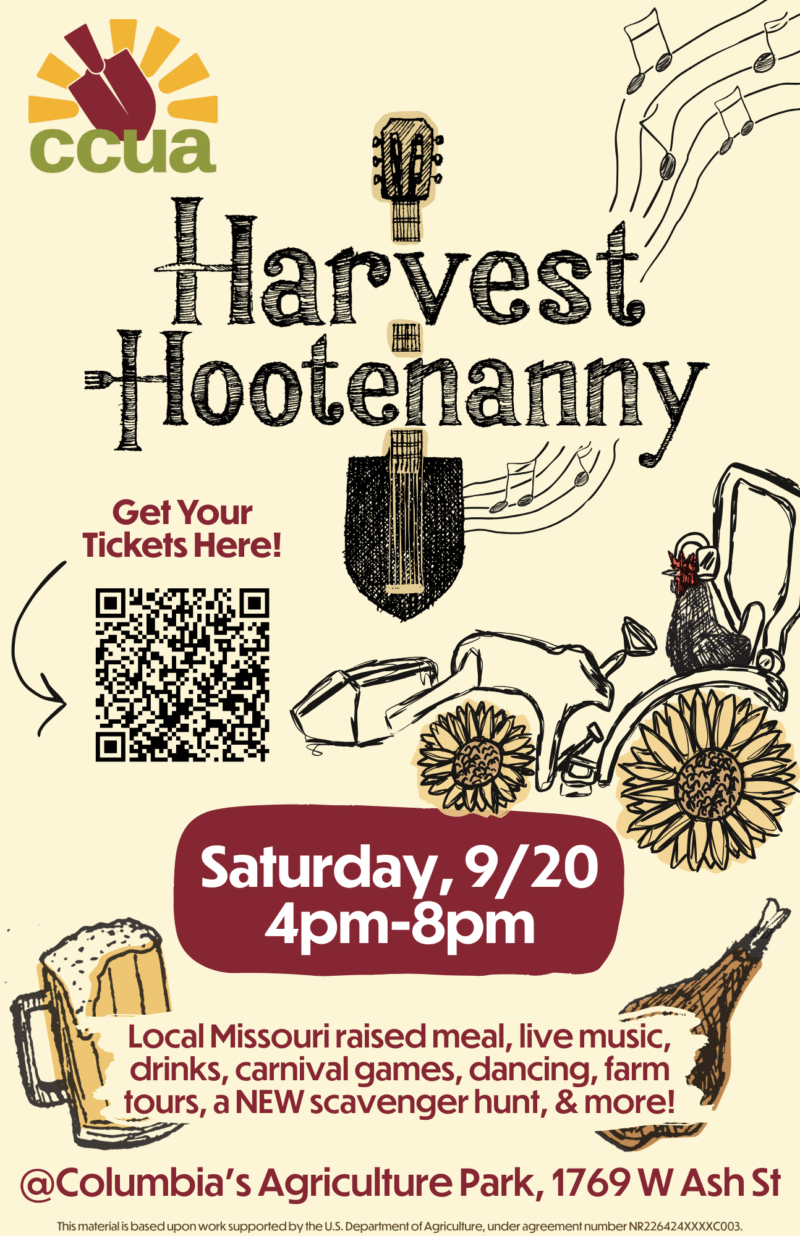 Poster 16th Hoot 2025 (1) Harvest Hootenanny flyer with date and time