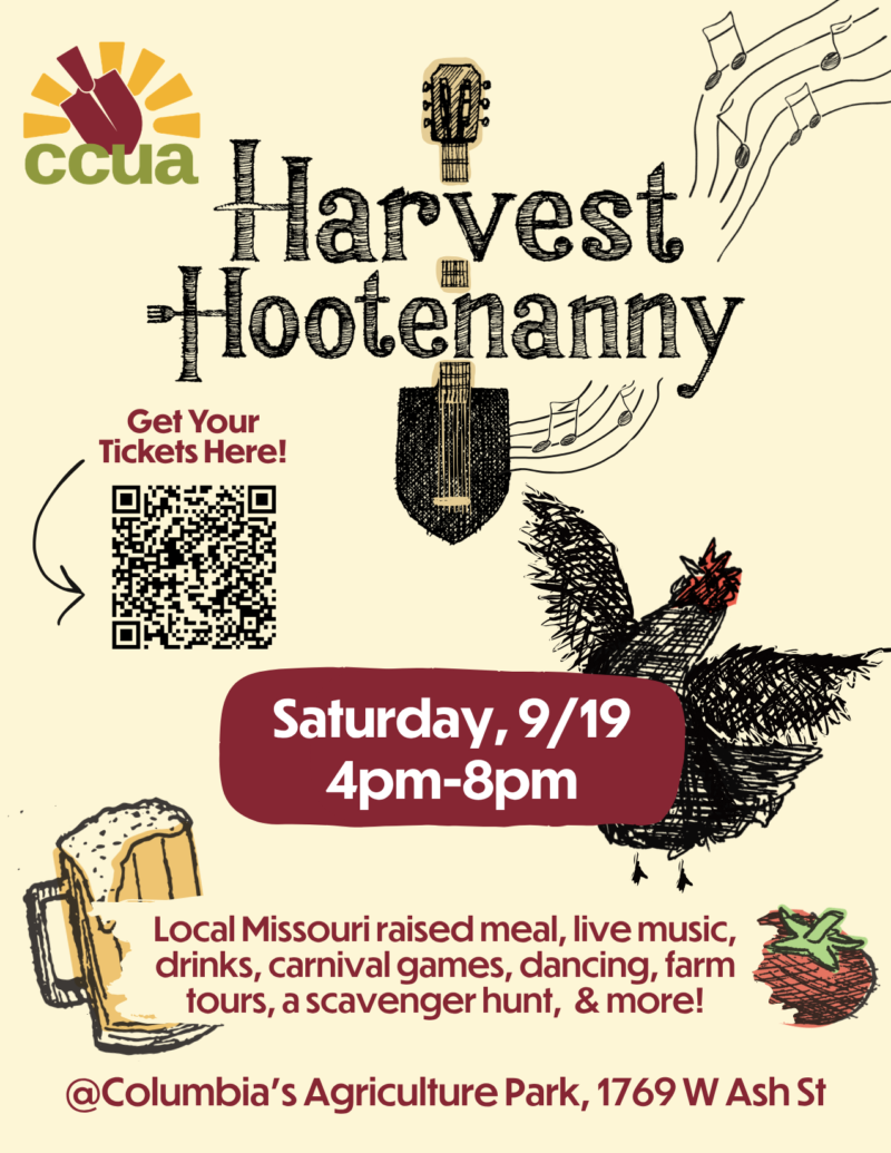 Harvest Hootenanny event flyer
